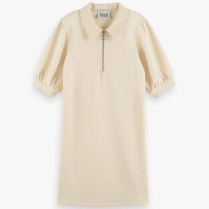 Scotch & Soda Cream Polo Dress